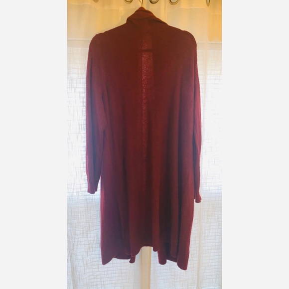 Long sweater cardigan burnt orange - Picture 3 of 4